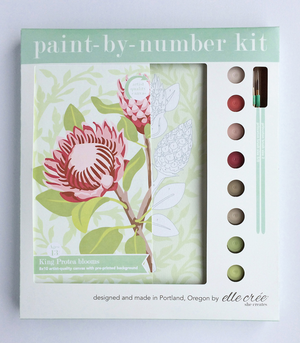 DIY - Paint By Number Kit - King Protea Blooms
