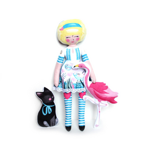 DIY - Alice, Dinah and the Flamingo (and the cheshire cat!)