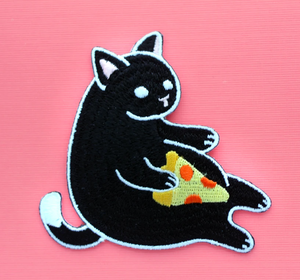 Patch - Black Pizza Cat