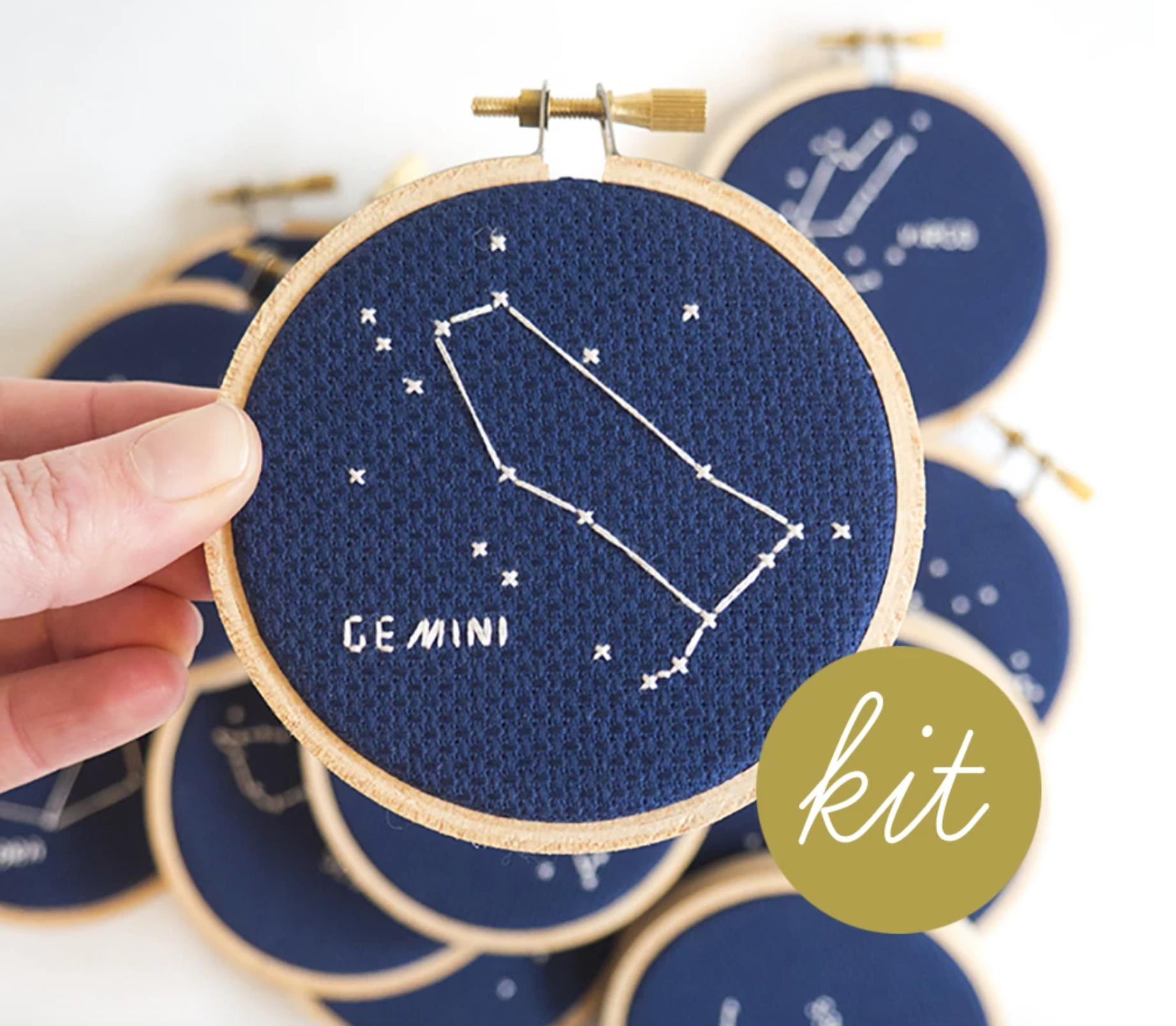 Cross Stitch Kit: Zodiac Gemini