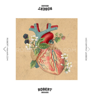 Embroidery Sampler - Blackberry Heart