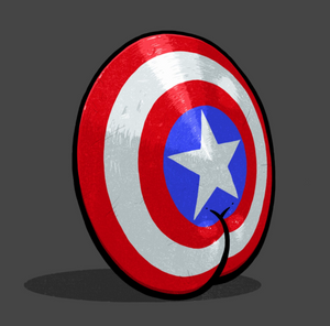Sticker - Captain America Shield Butt