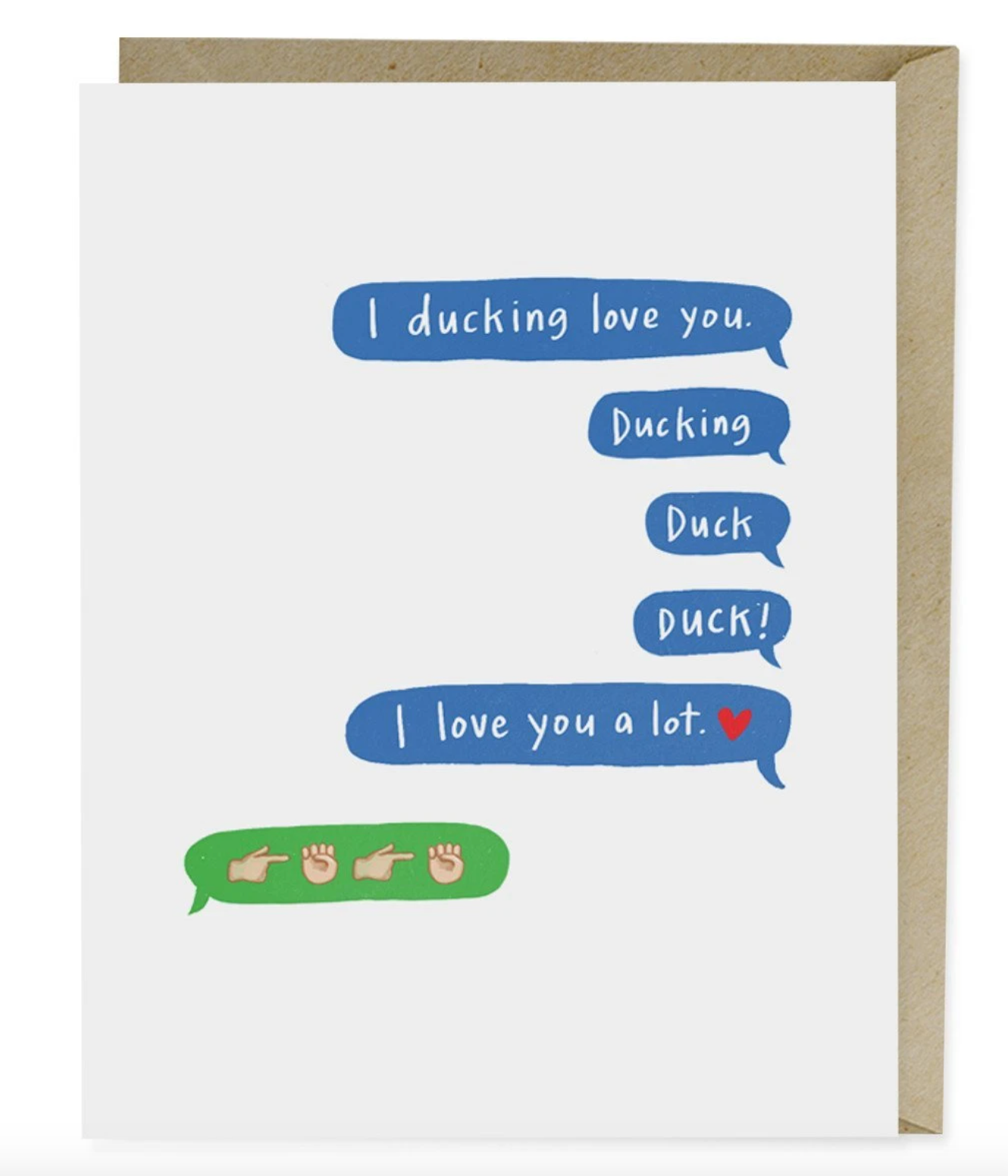 Card - I Ducking Love You