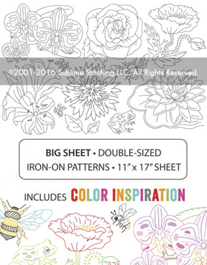 BIG SHEET Embroidery Patterns - BIG BLOOMS