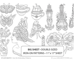 BIG SHEET Embroidery Patterns - KYLER MARTZ