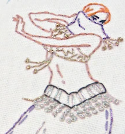 Craft Supply - Embroidery Pattern - Belly Dancers