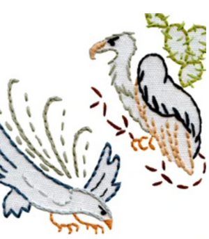 Craft Supply - Embroidery Pattern - Birds of Prey