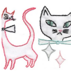 Craft Supply - Embroidery Pattern - Cat-a-Rama