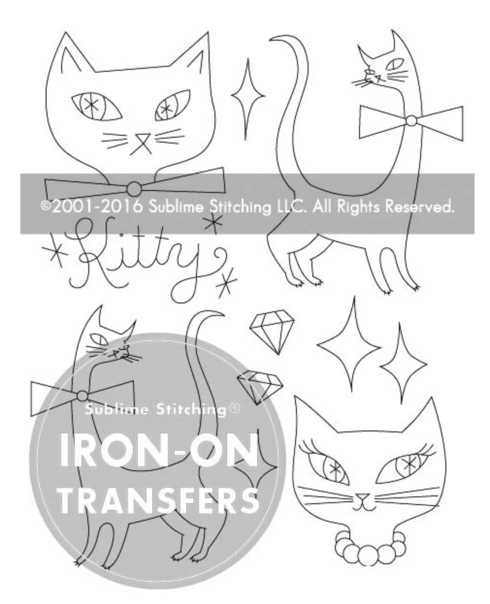 Craft Supply - Embroidery Pattern - Cat-a-Rama