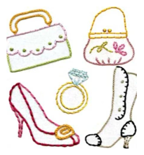 Craft Supply - Embroidery Pattern - Dress Up