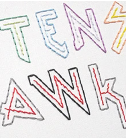 Craft Supply - Embroidery Pattern - Heavy Metal Alphabet