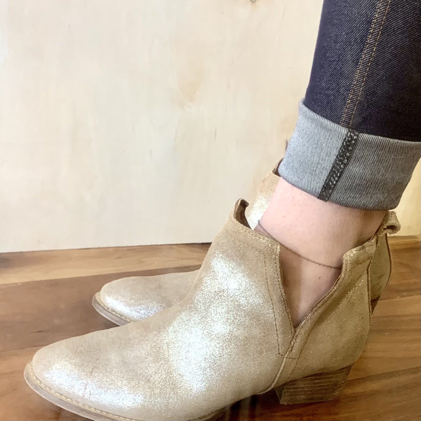 Simplicity Chain Anklet - simple circle chain ankle bracelet made to order - Foamy Wader