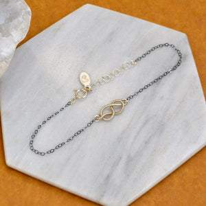 Sailor's Knot Bracelet - handmade nautical boating infinity knot bracelet - Foamy Wader