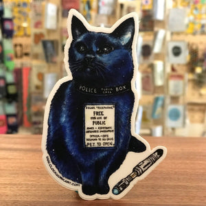 Sticker - Blue Box Kitten