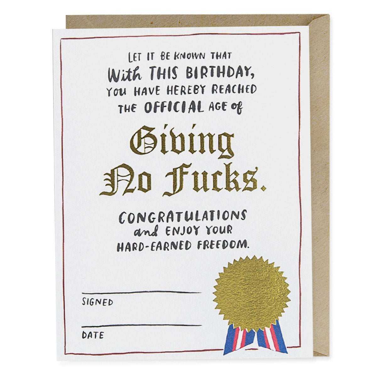 Card - Decree Birthday Card
