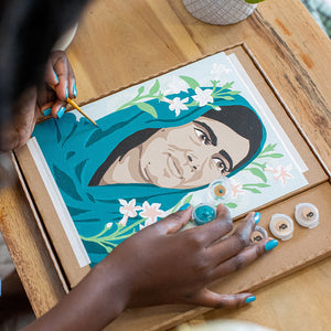 DIY - Paint By Number Kit - Malala with Jasmine