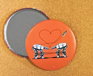 Mirror - 3.5 Inch: Love AT-AT First Sight - Orange