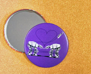 Mirror - 3.5 Inch: Love AT-AT First Sight - Purple