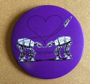 Mirror - 3.5 Inch: Love AT-AT First Sight - Purple