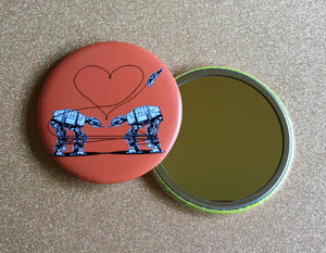 Mirror - Love AT-AT First Sight - Orange 2.25 Inch