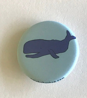 Magnet - 1.25 Inch: Whales Pattern