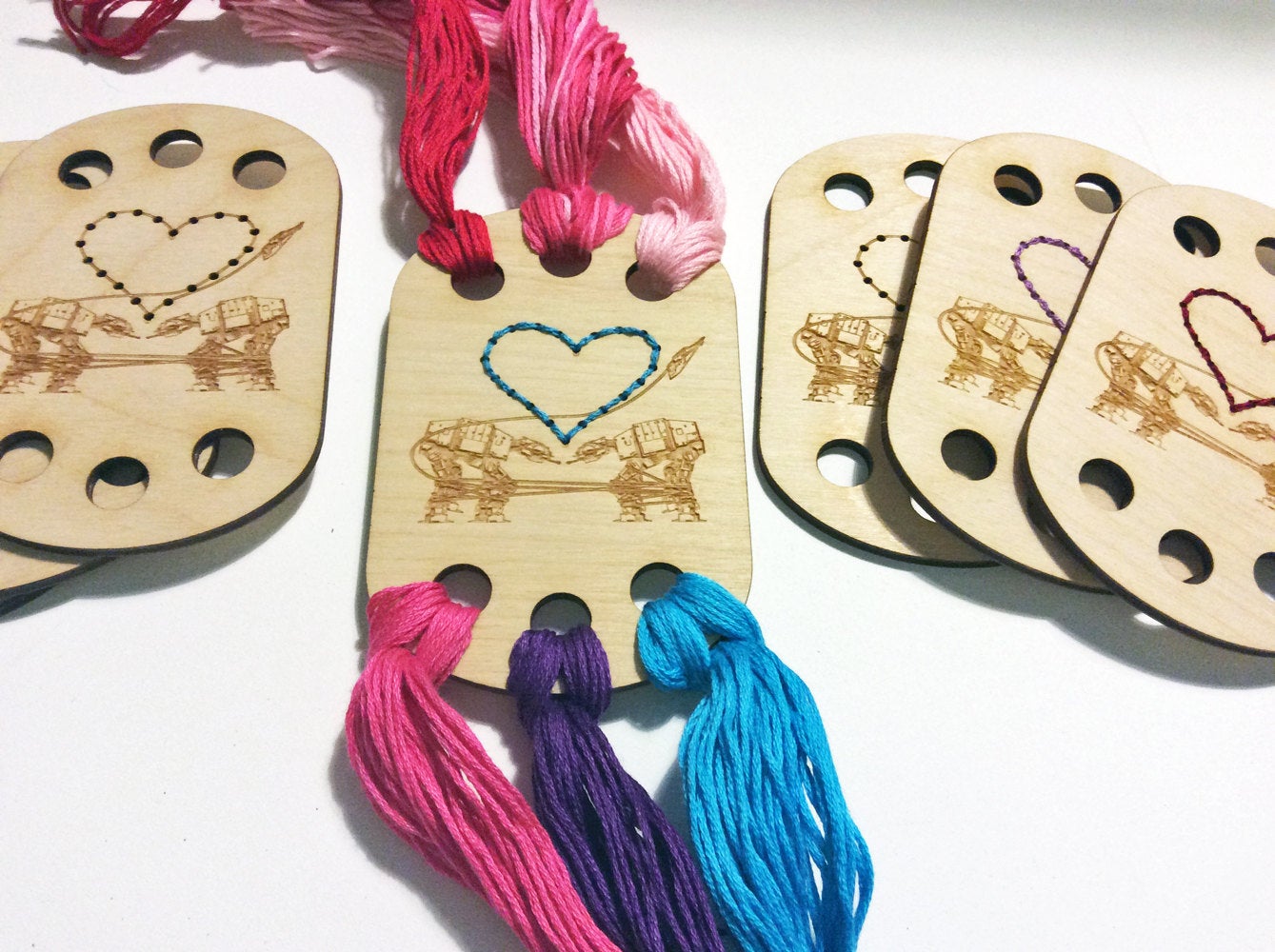 Craft Supply: Embroidery Floss Organizer - Love AT-AT First Sight