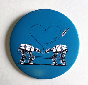 Magnet - 3.5 Inch - Love AT-AT First Sight: Blue