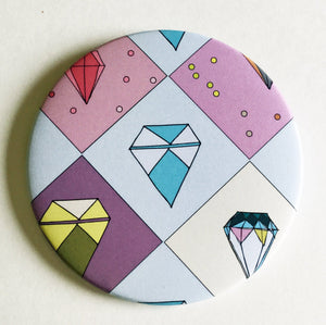 Mirror - 3.5 Inch: Literal Gem Pattern