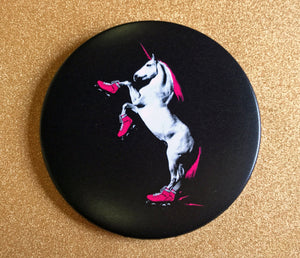 Magnet: 3.5 Inch - Roller Skating Unicorn - Color