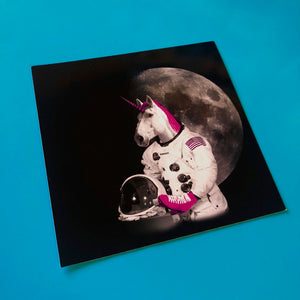 4x4 Sticker - Astronaut Unicorn