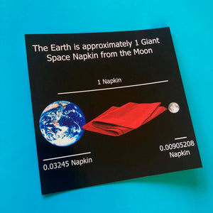 4x4 Sticker - Space Napkin