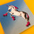 4x4 Sticker - Roller Skating Unicorn - Blue