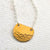 Barnacle Necklace - dappled half-moon semi-circle pendant necklace - Foamy Wader