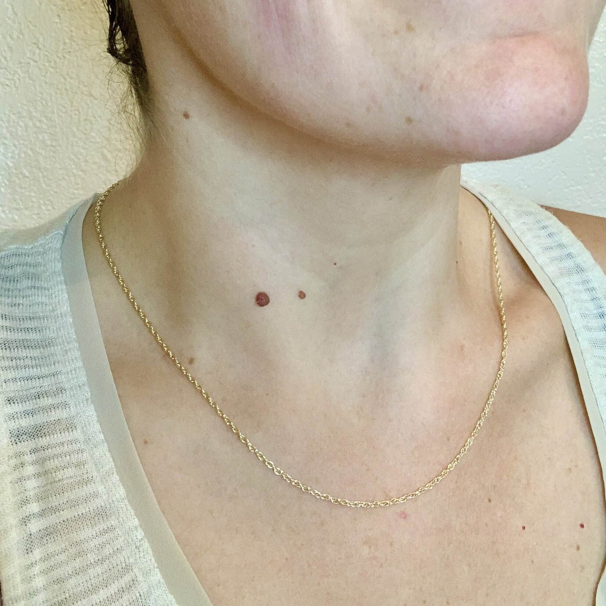 Rope Chain Necklace - nautical rope chain necklace custom chain made to order - Foamy Wader