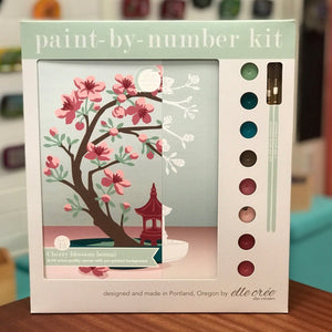 DIY - Paint By Number Kit - Cherry Blossom Bonsai