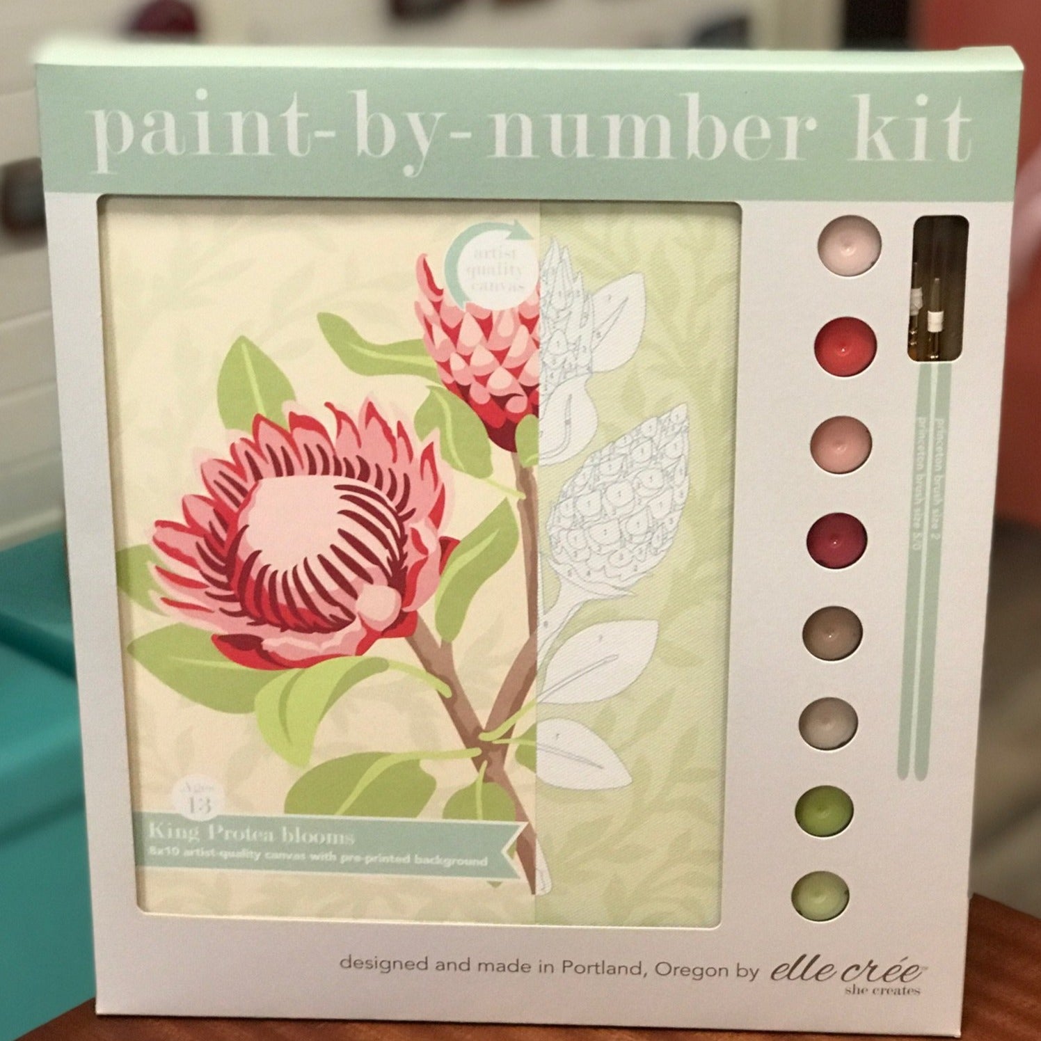 DIY - Paint By Number Kit - Amanda with Sunflower - Ugly Baby