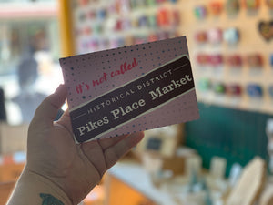 Postcard: It's Not Called Pikes Place Market - Historical Sign - Ten Pack