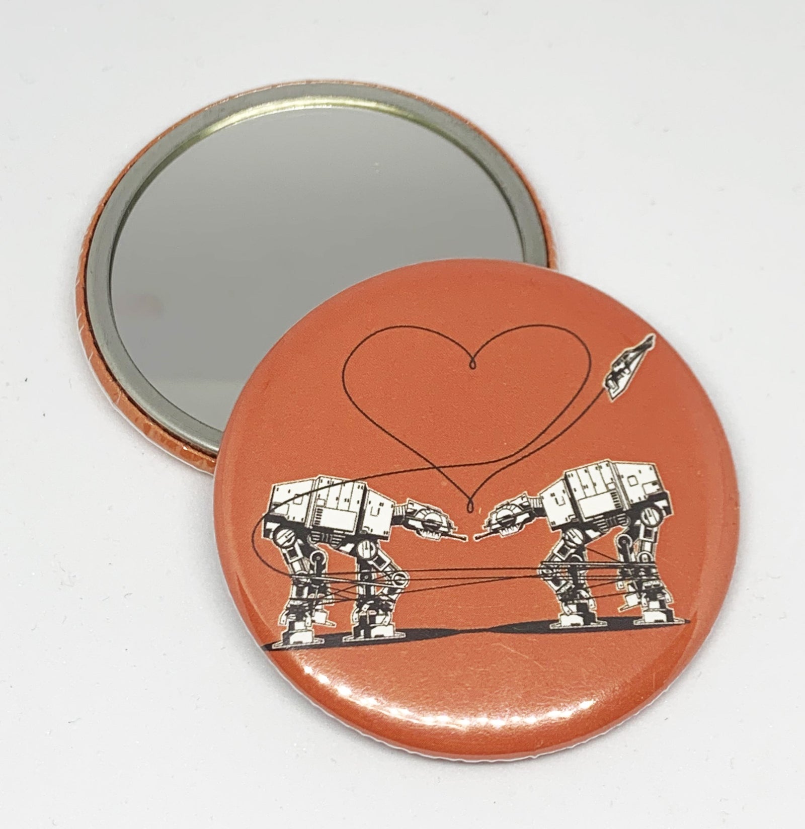 Small Mirror - Love AT-AT First Sight - Orange