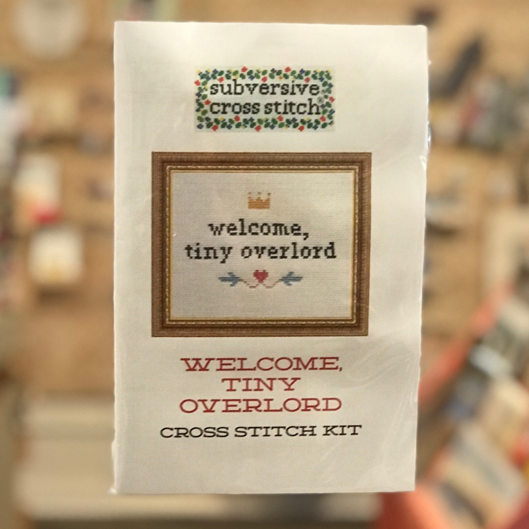 Cross Stitch Kit: Welcome Tiny Overlord