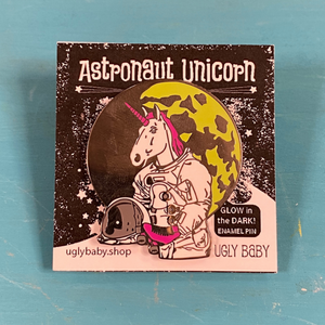 Enamel Pin: Astronaut Unicorn - GLOW IN THE DARK