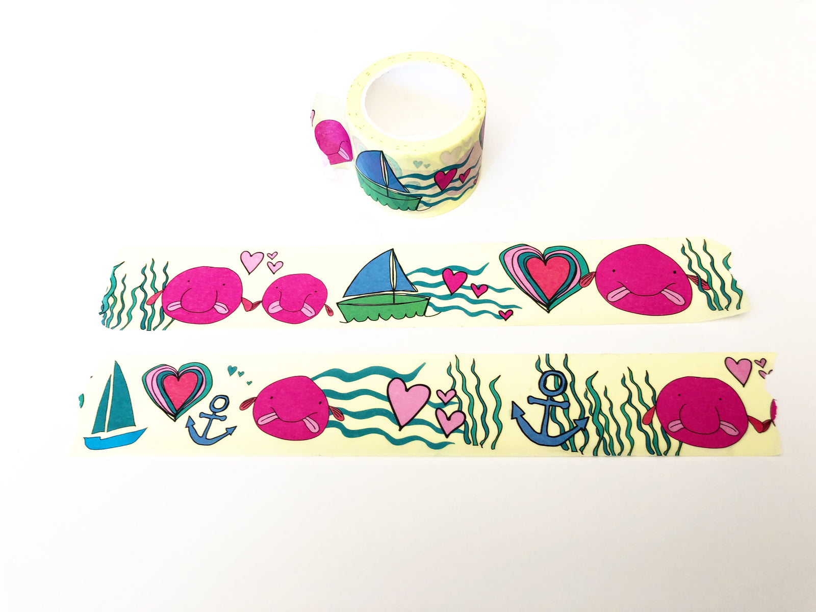 Washi Tape Cards for Kids to Make - Little Fish